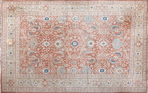 HAND KNOTTED WOOL PESHAWAR CARPETHand