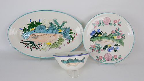 SET OF THREE NANTUCKET MADE CERAMIC 37e765