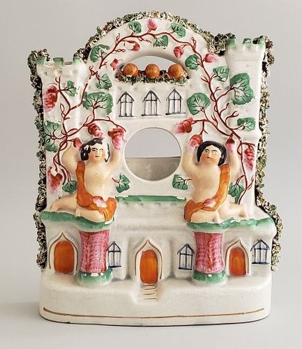 19TH CENTURY STAFFORDSHIRE CASTLE WATCH