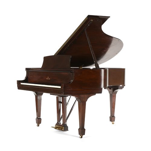 A STEINWAY WWII ERA MAHOGANY BABY 380fa4