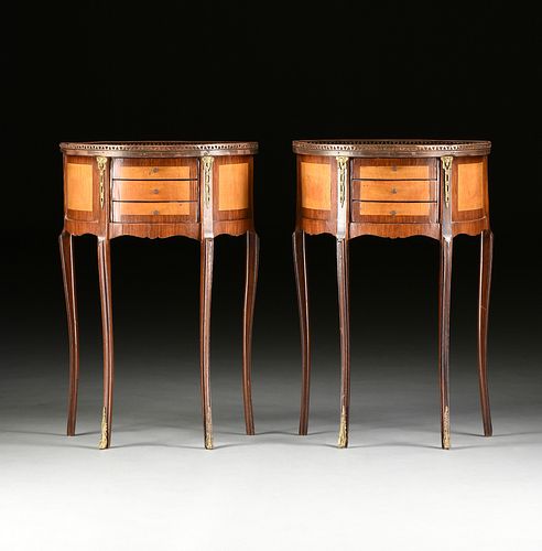 A PAIR OF LOUIS XV/XVI TRANSITIONAL