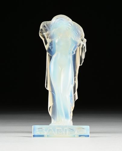 A GROUP OF TWO SABINO GLASS NUDE 3810be