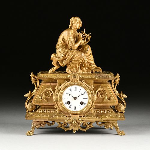 A NAPOLEON III NEO-GREC GILT METAL