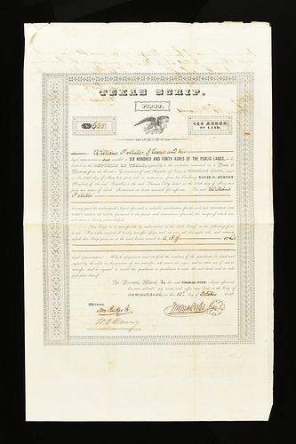 AN EARLY REPUBLIC OF TEXAS DOCUMENT,