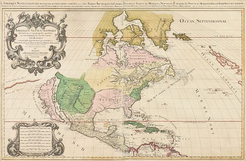 A LOUIS XIV MAP L AMERIQUE SEPTENTRIONALE  381217