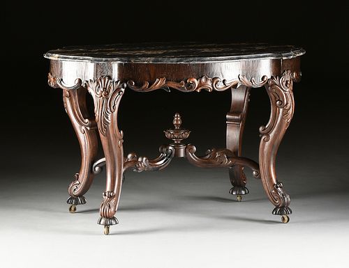 AN AMERICAN ROCOCO REVIVAL MARBLE