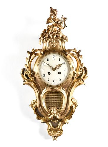 A FRENCH LOUIS XV STYLE GILT BRONZE