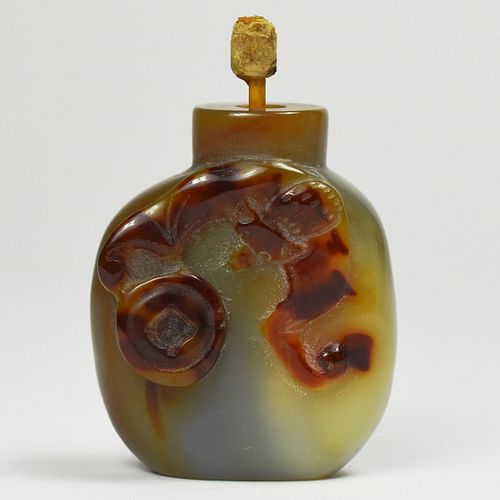 CHINESE QING AGATE SNUFF BOTTLEChinese