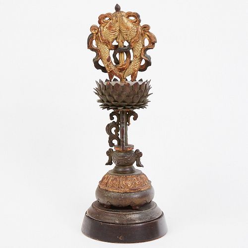 STRIKING 19TH C TEMPLE ALTAR BUDDHIST 381301