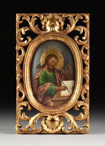 A RUSSIAN ORTHODOX ICON ST LUKE 381354