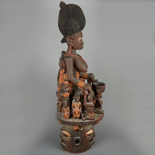 MASSIVE AFRICAN YORUBA EPA HELMET MASKYoruba