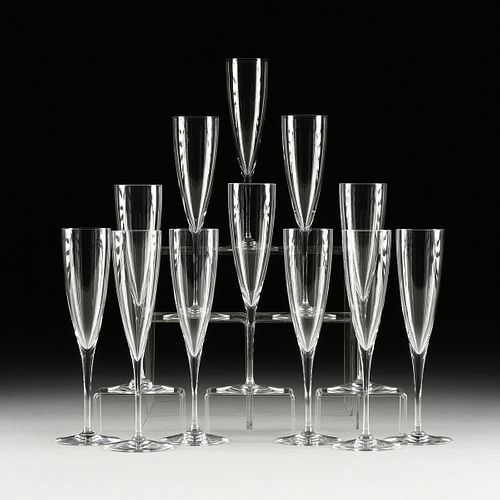 A SET OF TWELVE BACCARAT DOM PERIGNON  38138f