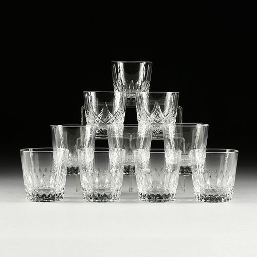 AN ASSEMBLED GROUP OF TEN BACCARAT