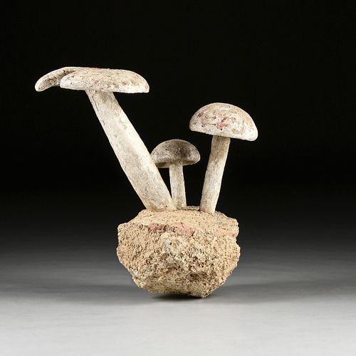 A TROOP OF BOLETUS MUSHROOMS CONCRETE 3813e6