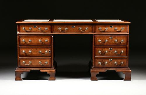 A GEORGE II STYLE WALNUT WHITE