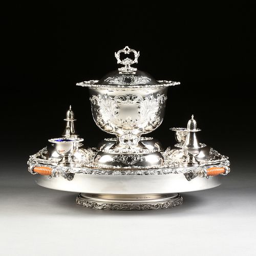 AN AMERICAN SILVERPLATED REVOLVING