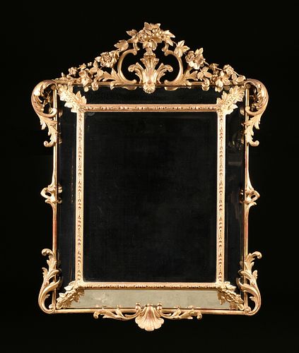 A BELLE ÉPOQUE PARCEL GILT GESSO