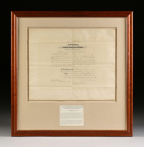 AN ANTIQUE AMBASSADORIAL DOCUMENT  381468