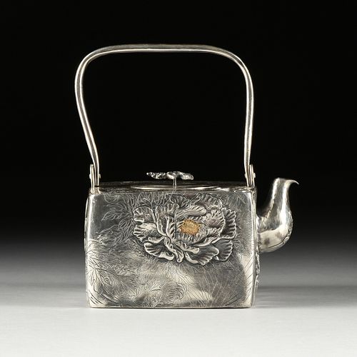 A JAPANESE REPOUSSÉ AND ENGRAVED