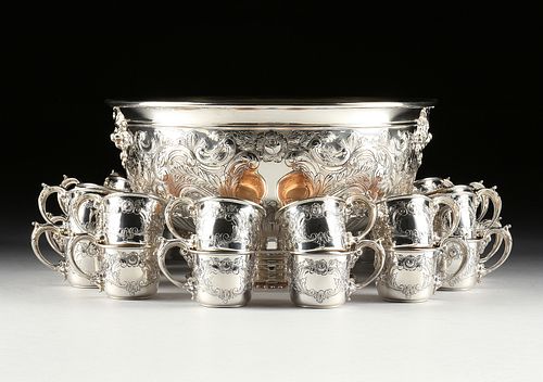 A TWENTY-SEVEN PIECE REED & BARTON SILVER