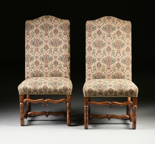 A SET OF TEN LOUIS XIV STYLE UPHOLSTERED 38151b