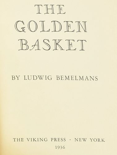 LUDWIG BEMELMANS "THE GOLDEN BASKET"