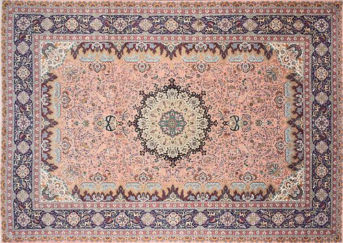 A PERSIAN SILK AND WOOL POURNAMI 3816bb