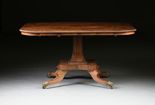 AN EARLY VICTORIAN SATINWOOD INLAID