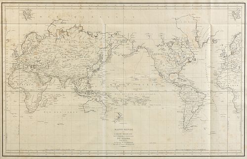 AN ANTIQUE MAP, MAPPE MONDE OU CARTE