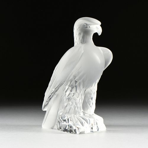 A LALIQUE CRYSTAL"LIBERTY" EAGLE,