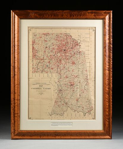 AN ANTIQUE MAP, "DEPARTMENT OF