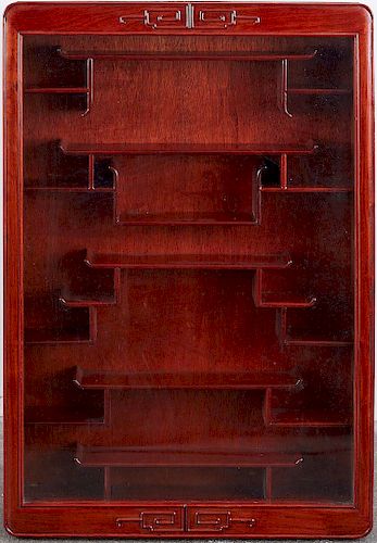 CHINESE WOODEN WALL MOUNTED DISPLAY 381830