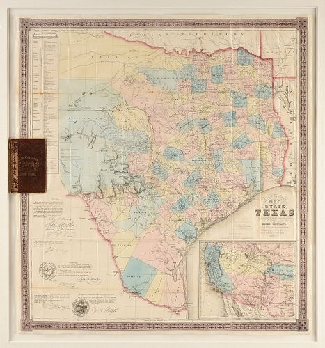 AN ANTEBELLUM MAP J DE CORDOVA S 38183d