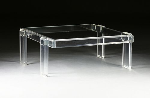 A CONTEMPORARY CLEAR GLASS AND