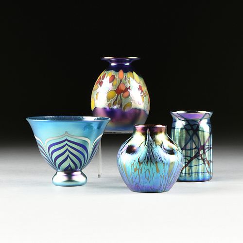 A GROUP OF FOUR ART GLASS BOWL 38193d