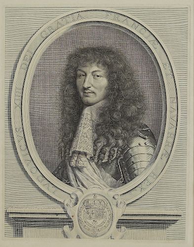 ROBERT NANTEUIL PORTRAIT OF LOUIS XIV