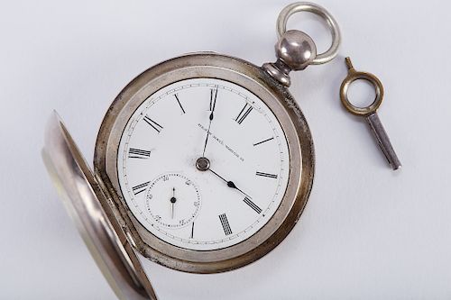 ELGIN COIN LARGE POCKET WATCH WITH