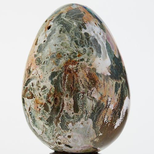 OCEAN JASPER EGG FORM CARVINGOne 381a81