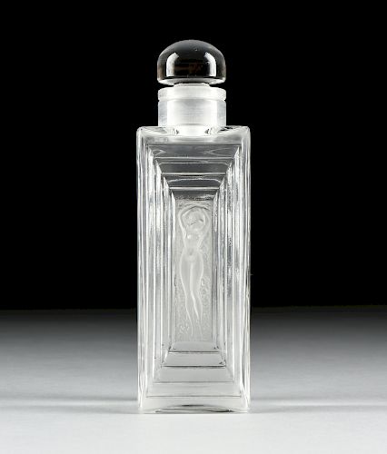 A VINTAGE LALIQUE CLEAR AND FROSTED 381b04