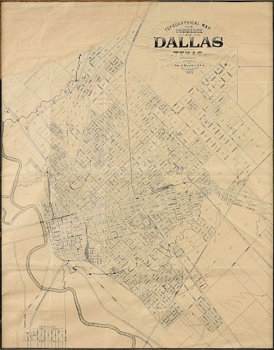 AN ANTIQUE MAP TOPOGRAPHICAL 381b38