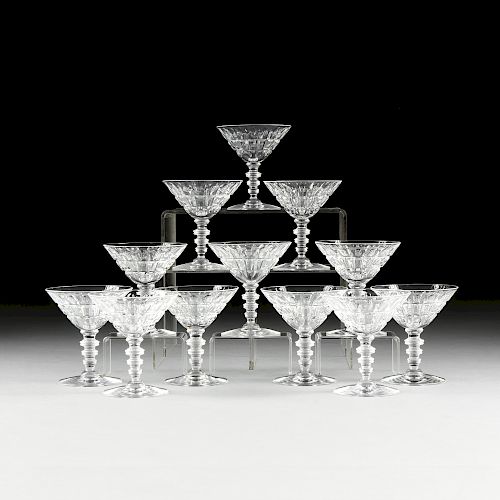 A SET OF TWELVE HAWKES CUT GLASS 381b6b