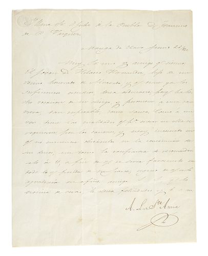 A HANDWRITTEN AUTOGRAPH LETTER,