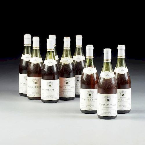 A LOT OF NINE BOTTLES OF POUILLY-FUISSE,