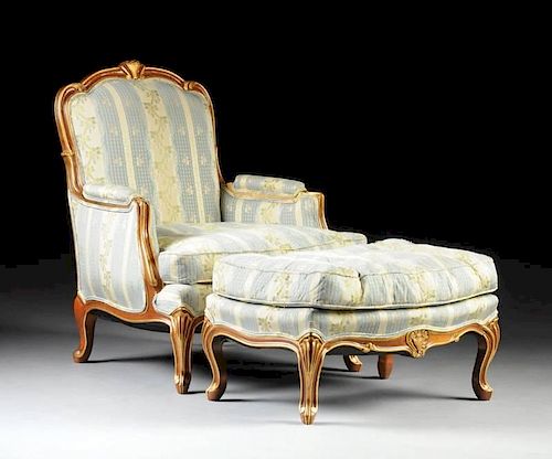 A LOUIS XV STYLE PARCEL GILT AND 381c9c