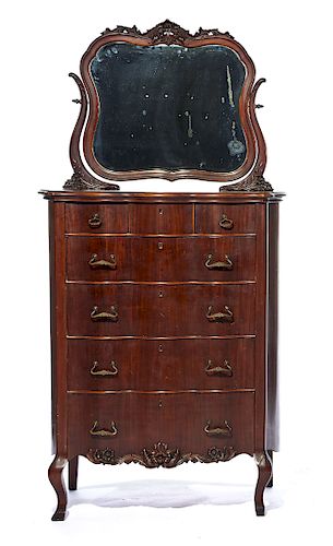 VICTORIAN MAHOGANY HIGHBOY WITH 381e38