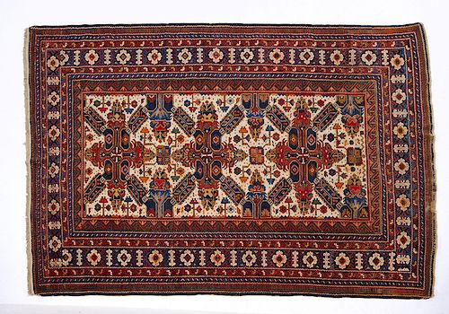 ANTIQUE PERSIAN SCATTER RUG, 6'