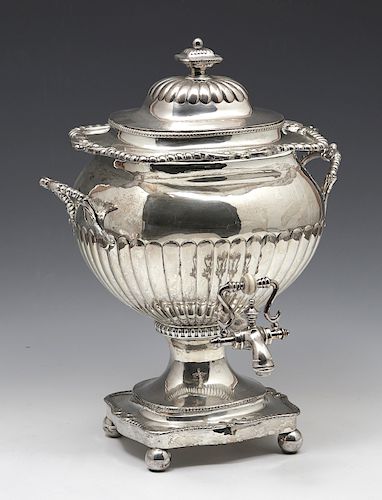 SILVER PLATE COFFEE OR HOT WATER SAMOVAR/URNSilver