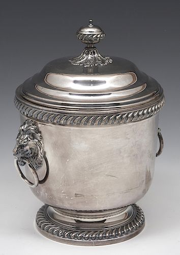 LARGE SILVER PLATE ICE BUCKET WITH 381ec8