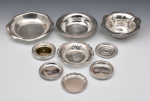 GROUPING OF STERLING SILVER BOWLS  381ec2