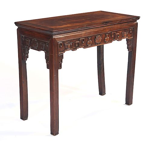 CHINESE HARDWOOD ALTER TABLE WITH